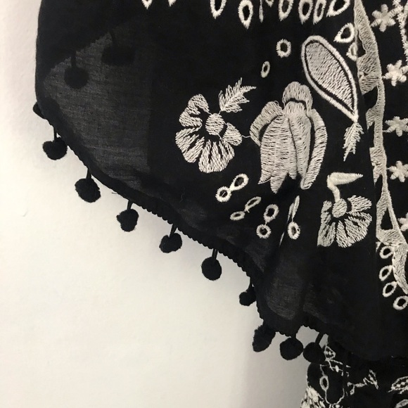 NWT Anthropologie Marisol Embroidered Pommed Midi - Picture 10 of 12